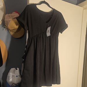 Black V-Neck Dress